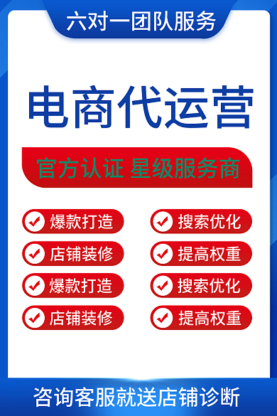 店铺代爆款打造搜索优化运营服务主图