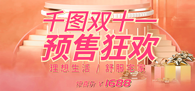 双十一节日预售狂欢惊喜价促销