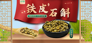 医疗健康铁皮石斛石斛促销海报