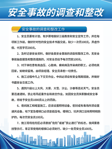 工地安全弄虚作假心脏病制度牌海报