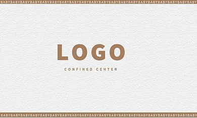 简约清晰LOGO电话月子中心会所商务名片