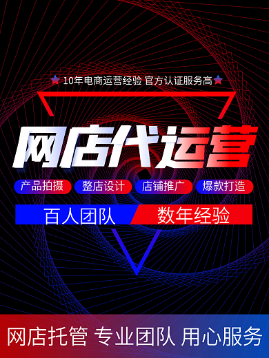店铺代百人团队数年经验运营服务主图