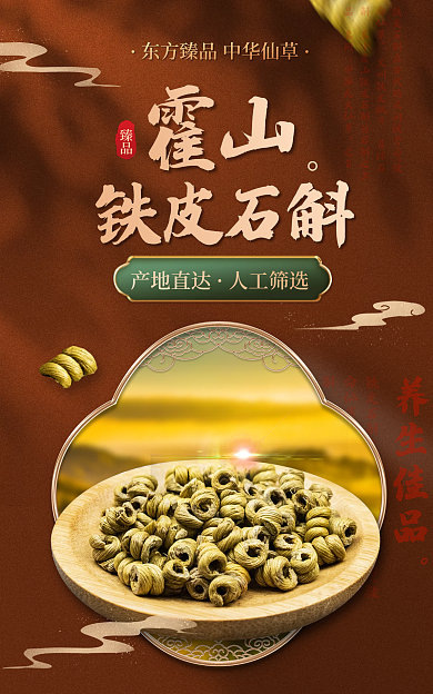医疗健康臻品产地直达铁皮石斛海报banner