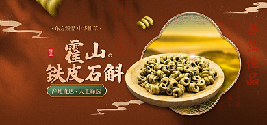 医疗健康养生佳品命仙草铁皮石斛海报banner