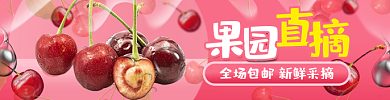 车厘子美团窗口入口图推广海报