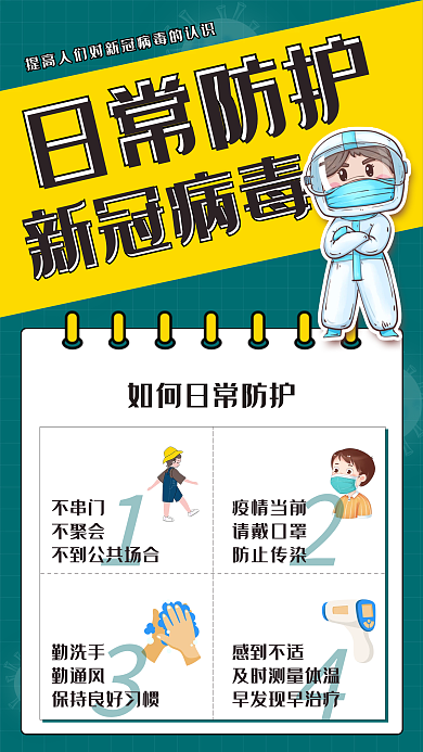 新冠状病毒日常防护防护知识