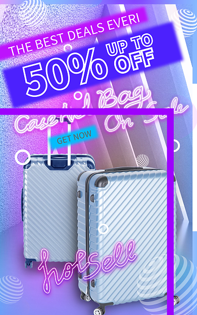 渐变小清新OFF50站跨境店招banner