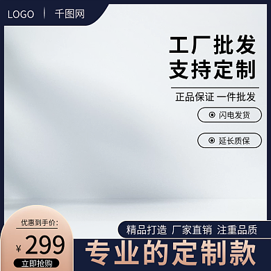 电商蓝色LOGO闪电发货汽车用品主图