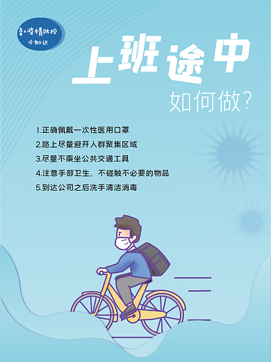 复工返如何做小知识防控指南海报