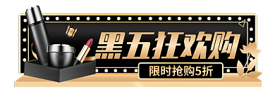 电商黑黑五狂欢购促销胶囊图入口图