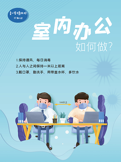 复工返如何做小知识防控指南海报