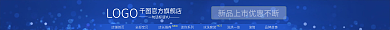 淘宝蓝色LOGO官方旗舰店店招