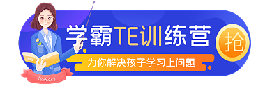 线上教育TE训学霸练营促销胶囊banner