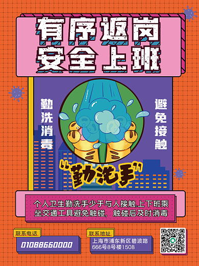 医疗健康联系电话联系地址套图海报