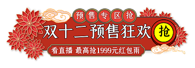 双12年终促销胶囊banner
