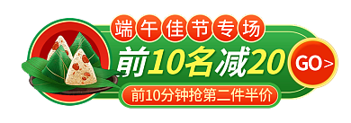 端午节粽子GO10名胶囊banner