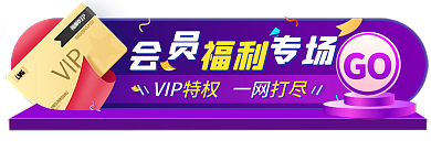 紫色促销VIP一网GO胶囊banner