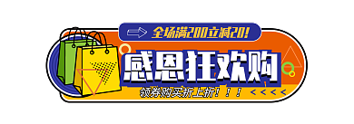 感恩狂欢节感恩狂欢购促销