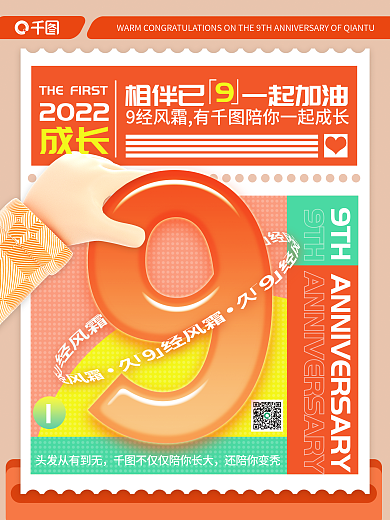 9周年祝贺成长2022海报