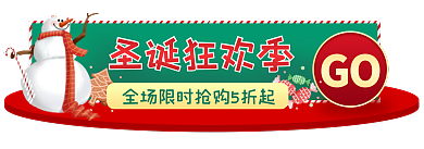 圣诞入口圣诞狂欢季GO海报