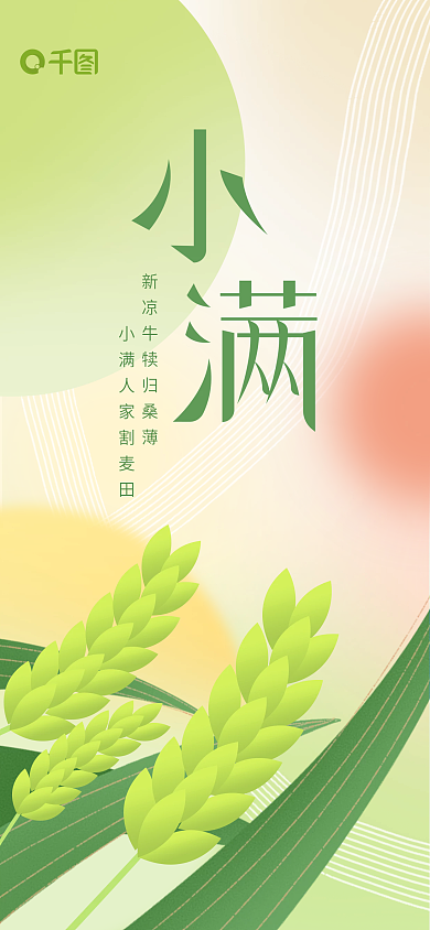 小满炫彩手机海报