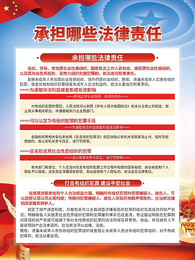党建风教唆经济秩序的犯罪法宣传系列海报