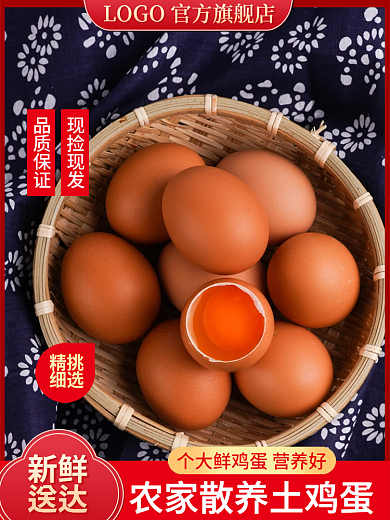 电商淘宝新鲜送达特产农产品鸭蛋食品主图