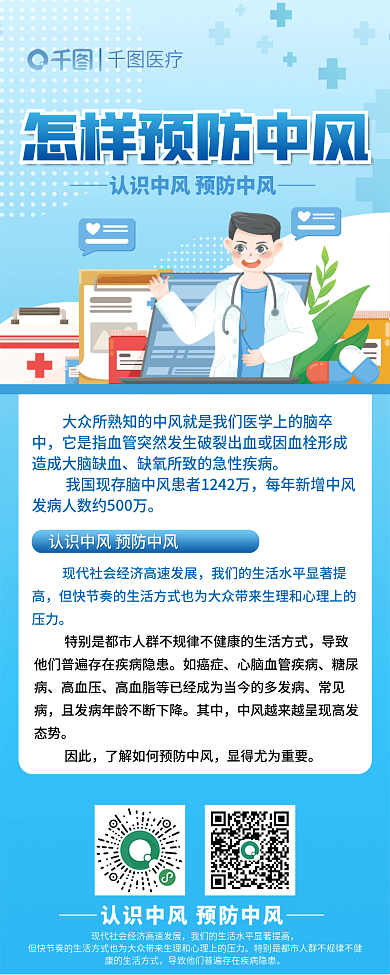 预防中风医疗如癌症长图