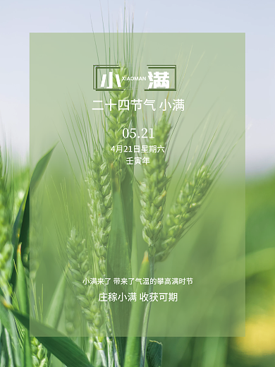 二十四节气之小满0521小满