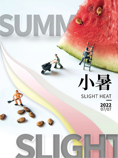 夏日小暑小暑2022节气海报