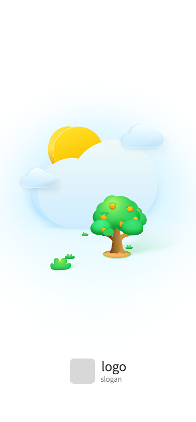 手机applogo简洁启动页闪屏开屏