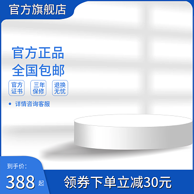 蓝色主图退换无忧直通车淘宝