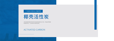 企业网站椰壳活性炭的吸附作用banner海报