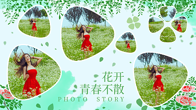 照片墙小清新花开青春不散女生写真个人闺蜜