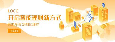 金融投资LOGO了解更多科技黄色banner