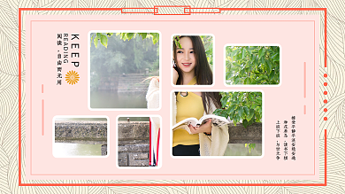 个人写真种花养鸟读书下棋照片墙