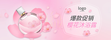 夏日简约爆款促销logo海报洗护类banner