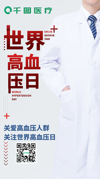 世界高血压医疗YARI日海报