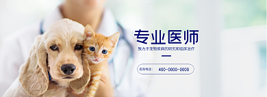 宠物医生专业医师咨询电话banner