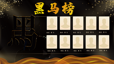 黑马榜乾坤未定你我皆是黑马海报