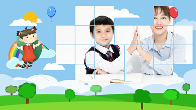 儿童摄影成长照片墙