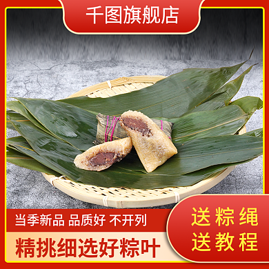 端午节粽叶旗舰店送教程主图直通车图活动图