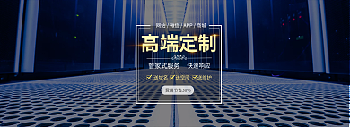 公司网站高端定制管家式服务banner