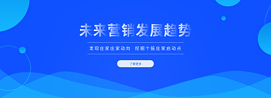 蓝色官网了解更多简约轮播图