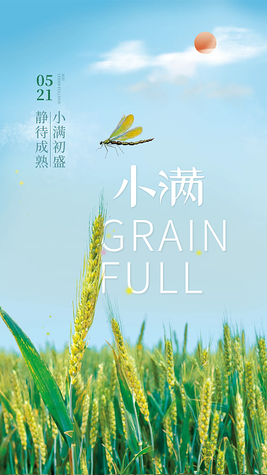 简约创意GRAINFULL海报