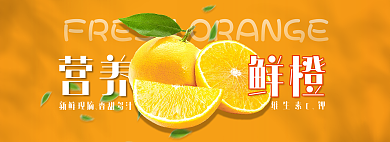 鲜橙营养新鲜现摘banner