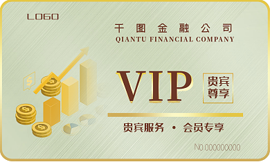 vip金融LOGO金融公司贵宾卡