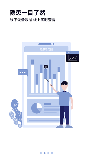 物业建筑隐患趋势图20保隐患启动引导页ui