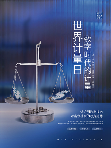 创意简约202022计量日节日活动宣传海报