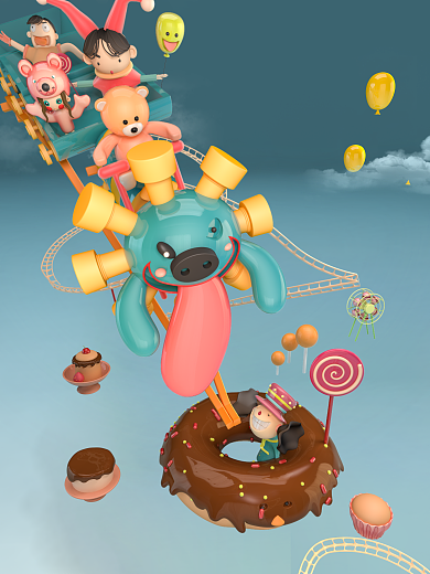 六一儿童节快乐插画